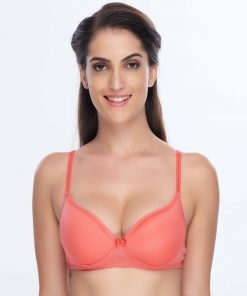 Daisy Dee Cotton Non Padded Non Wired 3/4th Coverage Pink Bra - ZING - D. PINK