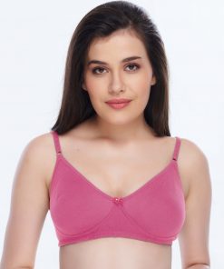 Daisy Dee Cotton Non Padded Non Wired Full Conerage Pink Bra - M' PERIAL - LIGHT PINK