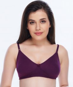 Daisy Dee Cotton Non Padded Non Wired Full Conerage Wine Bra - M' PERIAL - WINE