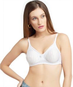 Daisy  Dee 100% Cotton Non Padded Moulded Full Coverage WHITE Bra- SALWAR KAMEEZ BRA SUPERSTAR - WHITE