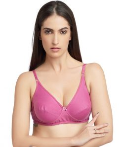 Daisy Dee Cotton Rich Cut & Sew Full Coverage ONION PINK Bra- DEW SROPS SARAH - ONION PINK